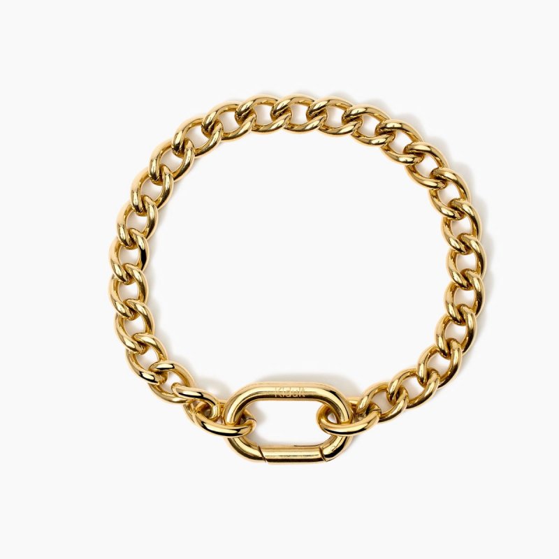 Kidult - Bracciale In Acciaio 316L - Pvd Giallo