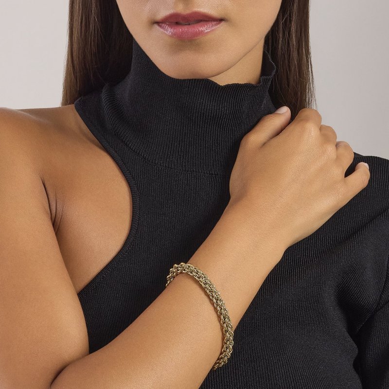 Kidult - Bracciale In Acciaio 316L - Pvd Giallo
