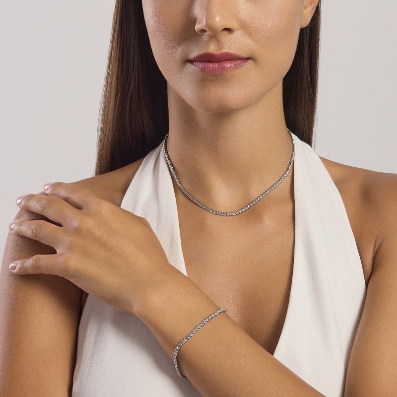 Kidult - Bracciale Tennis - Acciaio 316L - Cristalli