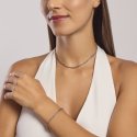 Kidult - Bracciale In Acciaio - Pvd Giallo - Cristalli
