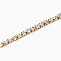 Kidult - Bracciale In Acciaio - Pvd Giallo - Cristalli