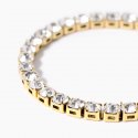 Kidult - Bracciale In Acciaio - Pvd Giallo - Cristalli