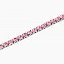 Kidult - Bracciale Tennis - Acciaio 316L - Cristalli Rosa