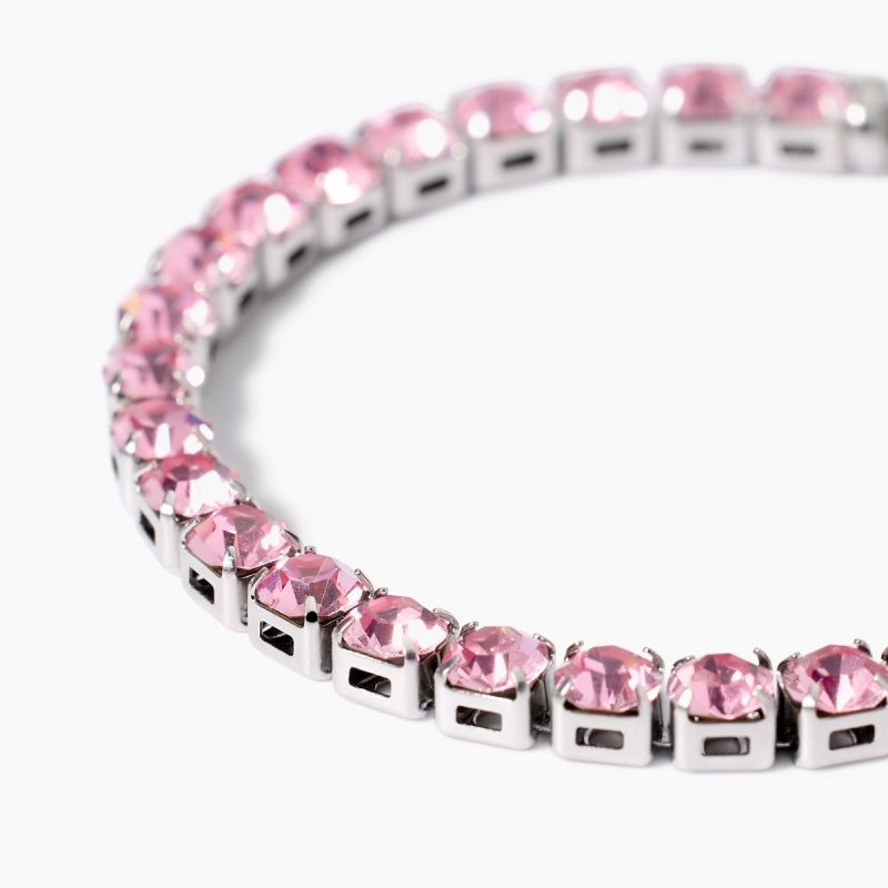 Kidult - Bracciale Tennis - Acciaio 316L - Cristalli Rosa