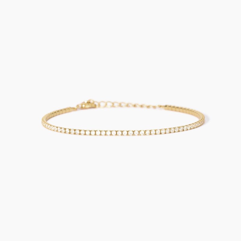 Mabina - Bracciale Tennis Placcato Oro - Zirconi Mini