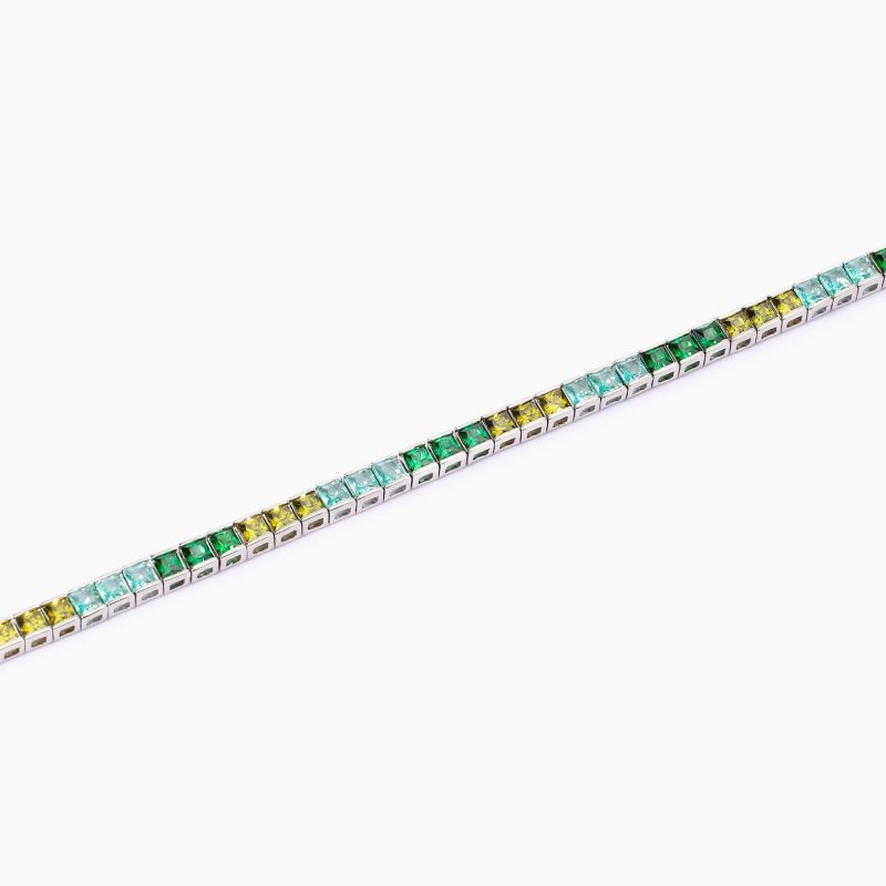 Mabina - Bracciale Tennis Con Zirconi - Argento - Multicolor