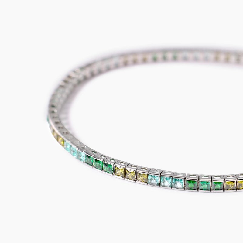 Mabina - Bracciale Tennis Con Zirconi - Argento - Multicolor
