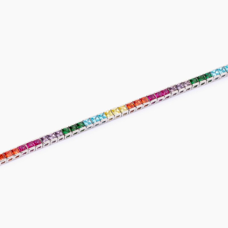 Mabina - Bracciale Tennis Con Zirconi - Multicolor - Argento