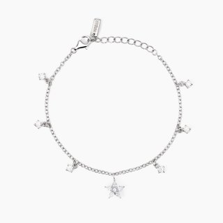 Mabina - Bracciale In Argento - Ciondolo Fiore - Zirconi