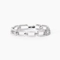 Mabina - Bracciale Con Maglie Ottagonali - Argento - Zirconi