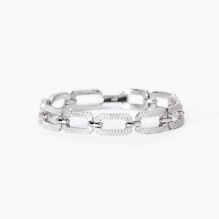 Mabina - Bracciale Con Maglie Ottagonali - Argento - Zirconi