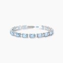 Mabina - Bracciale Battito - Argento - Acquemarine Sintetiche