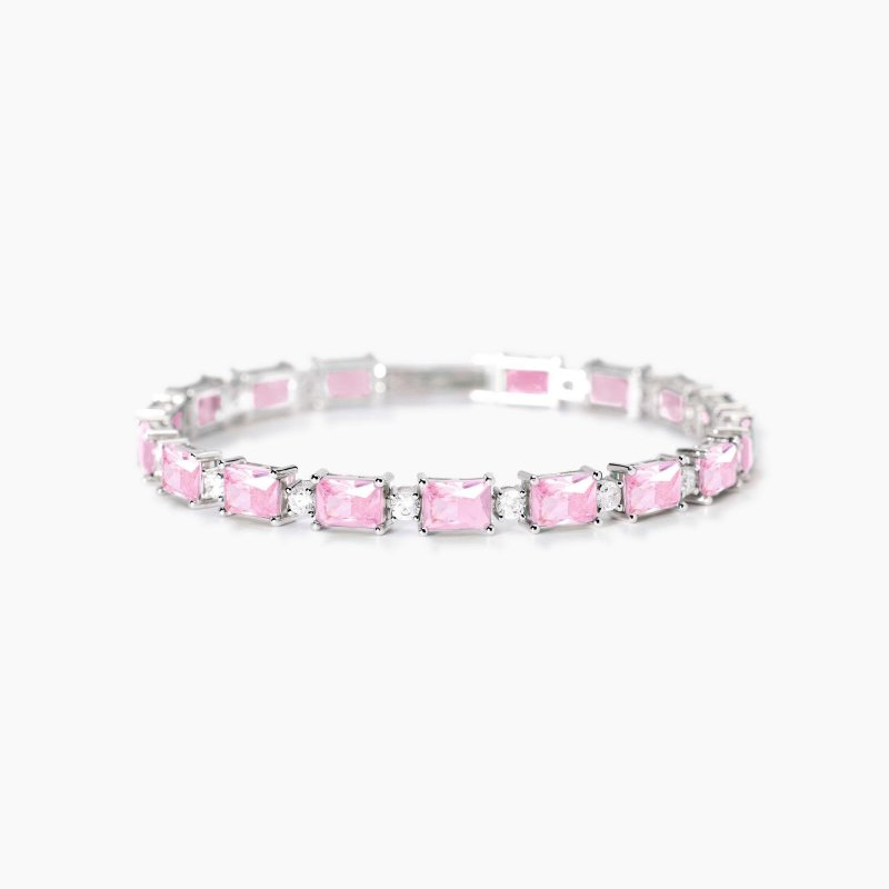 Mabina - Bracciale In Argento - Zirconi Rosa - Battito