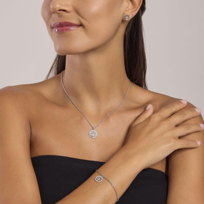 Mabina - Bracciale Albero Della Vita - Argento - Zirconi