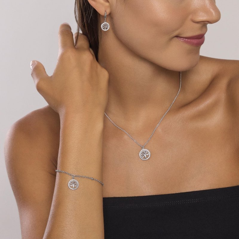 Mabina - Bracciale Albero Della Vita - Argento - Zirconi