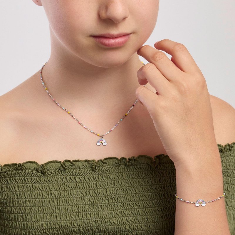 Mabina - Bracciale Con Arcobaleno - Argento 925 - Smalto