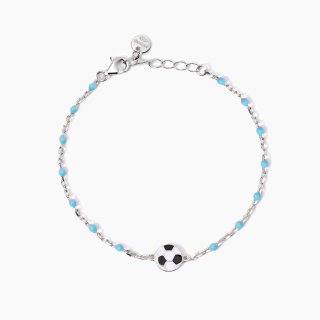Mabina - Bracciale Con Pallone - Inserti Azzurri - Football