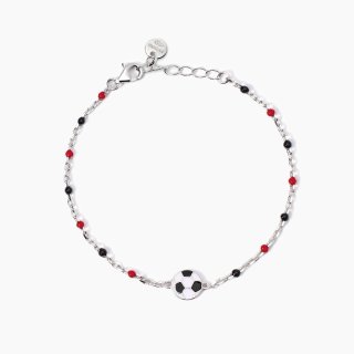 Mabina - Bracciale Con Pallone - Inserti Rossi - Neri