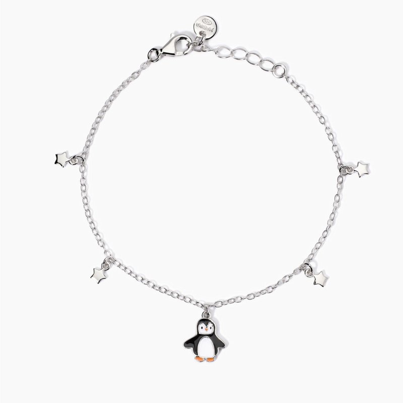 Mabina - Bracciale Con Pinguino - Argento 925 - Zircone