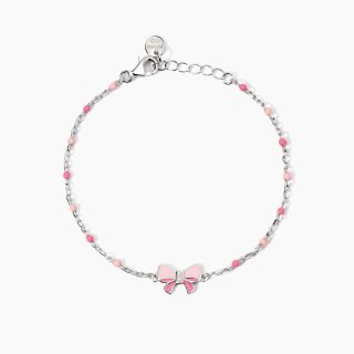 Mabina - Bracciale Con Fiocchetto Smaltato - Argento 925 - Zirconi