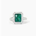 Mabina - Anello Con Smeraldo Sintetico - Argento 925 - Zirconi