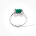 Mabina - Anello Con Smeraldo Sintetico - Argento 925 - Zirconi