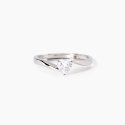 Mabina - Anello In Argento - Zircone Cuore - Regolabile