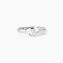 Mabina - Anello In Argento Con Zircone - Regolabile - Donna