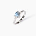 Mabina - Anello In Argento - Acquamarina Sintetica - Love Affair
