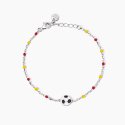 Mabina - Bracciale Con Pallone - Inserti Gialli E Rossi