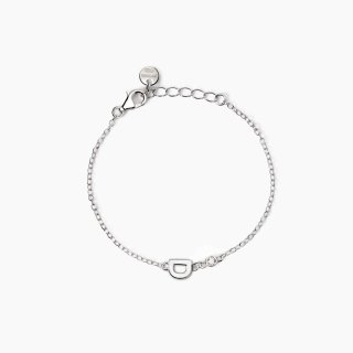 Mabina - Bracciale Neonato - Lettera D - Diamante Lab-Grown