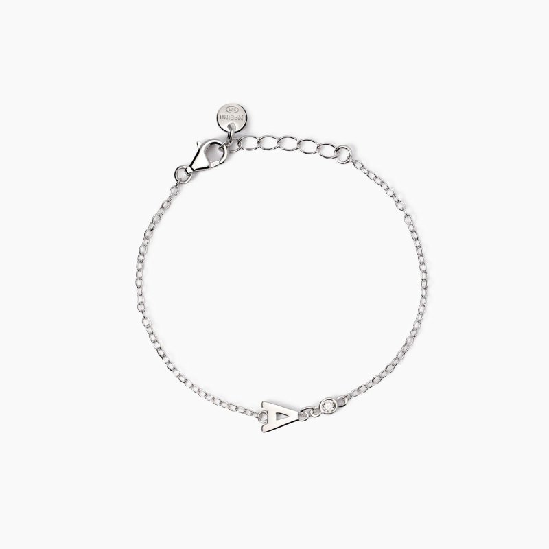 Mabina - Bracciale Neonato - Lettera A - Diamante Lab-Grown