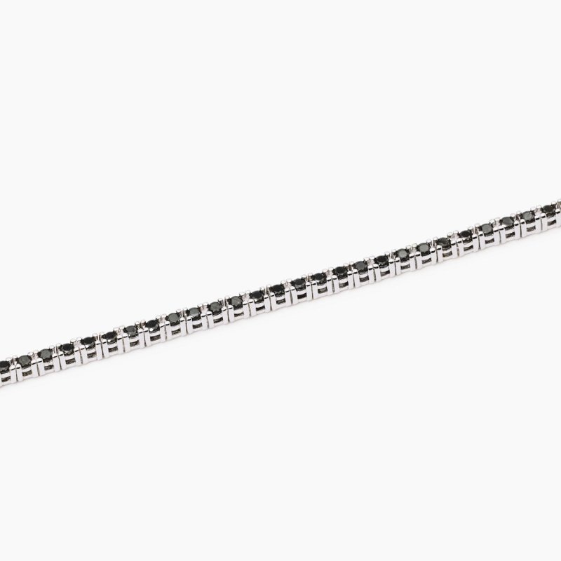 Mabina - Bracciale Tennis Uomo - Zirconi Neri - Argento