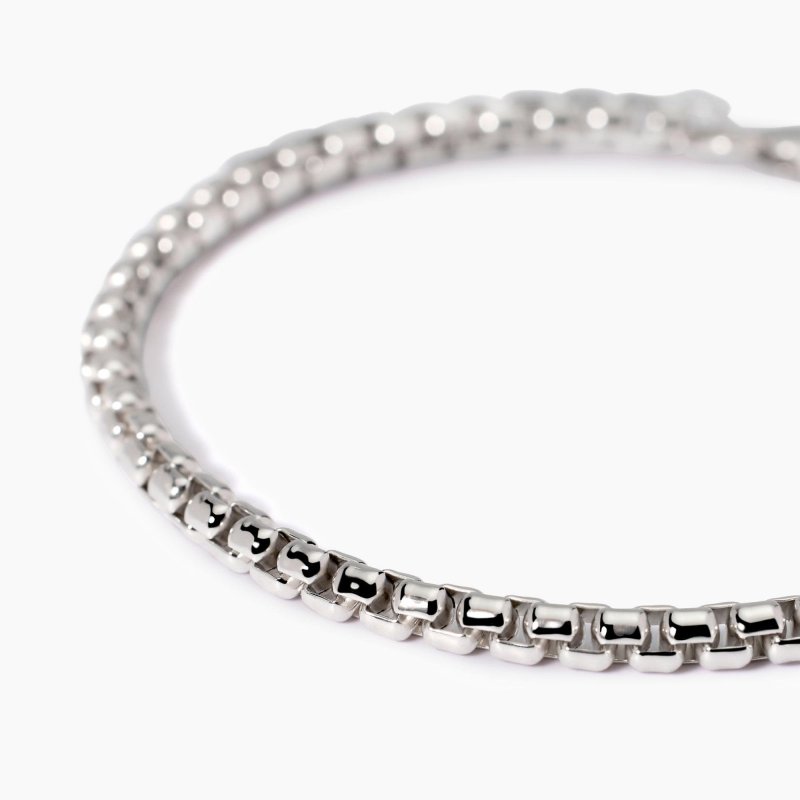Mabina - Bracciale Uomo Regolabile - Argento 925 - Catena Veneta