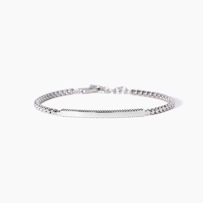 Mabina - Bracciale Uomo Con Catena - Argento 925 - Regolabile