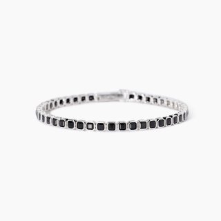Mabina - Bracciale Tennis Uomo - Zirconi Ottagonali - Argento