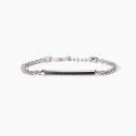 Mabina - Bracciale Uomo Con Catena Spiga - Argento 925 - Zirconi