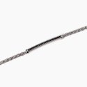 Mabina - Bracciale Uomo Con Catena Spiga - Argento 925 - Zirconi