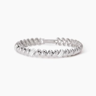 Mabina - Bracciale In Argento - Maglia San Marco - Zirconi