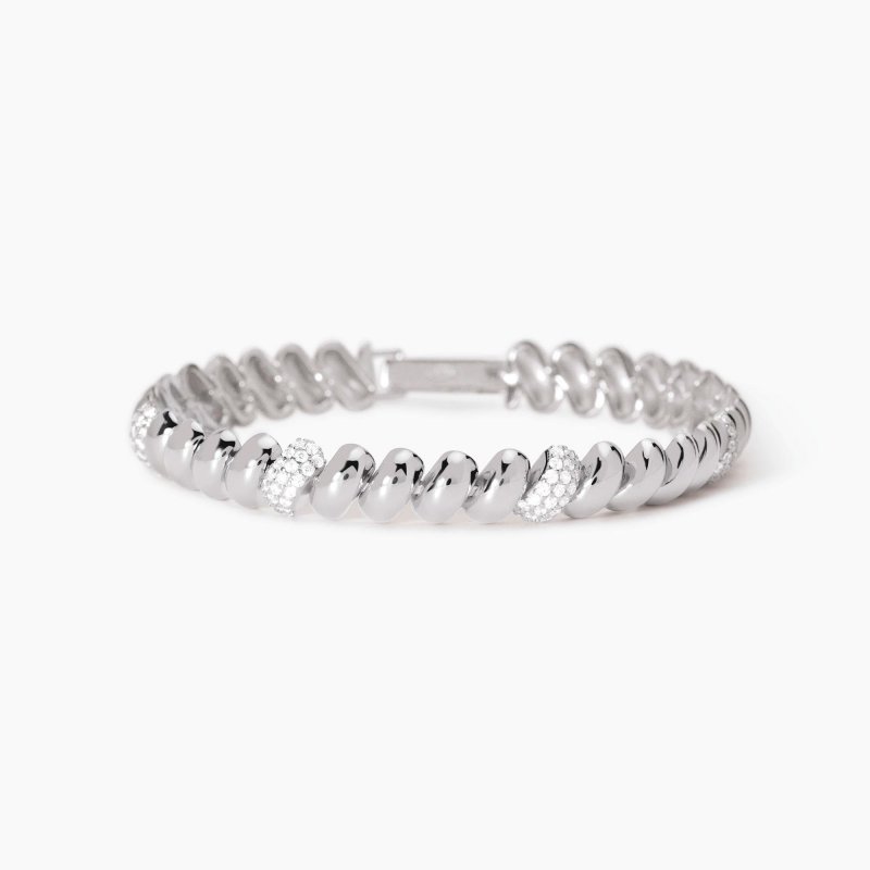 Mabina - Bracciale In Argento - Maglia San Marco - Zirconi