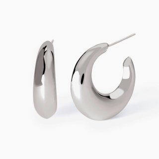 Mabina - Orecchini In Argento - Luna Crescente - Chunky