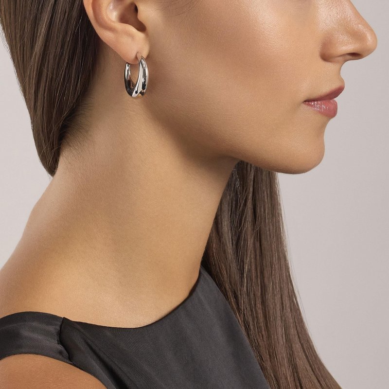 Mabina - Orecchini In Argento - Luna Crescente - Chunky