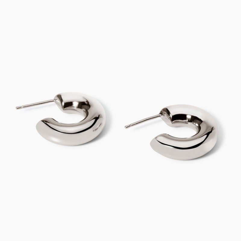 Mabina - Orecchini Chunky - Argento 925 - Rodiato