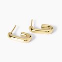 Mabina - Orecchini Placcati Oro Chunky - Argento 925 - Oro 18K