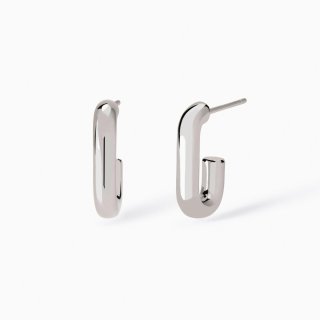 Mabina - Orecchini Rettangolari Chunky - Argento 925 - Donna