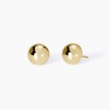 Mabina - Orecchini A Bottone In Argento - Placcato Oro 18K