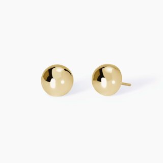 Mabina - Orecchini A Bottone In Argento - Placcato Oro 18K