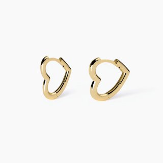 Mabina - Orecchini Placcati Oro - Cuore - Argento 925