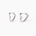 Mabina - Orecchini A Cerchio - Cuore - Argento 925