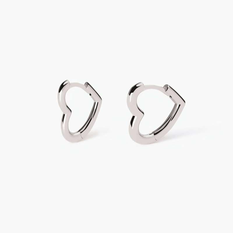 Mabina - Orecchini A Cerchio - Cuore - Argento 925